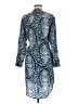 J.Crew Paisley Blue Casual Dress Size 6 - photo 2