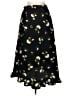 Pieces 100% Polyester Print Black Casual Skirt Size M - photo 1