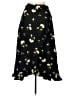 Pieces 100% Polyester Print Black Casual Skirt Size M - photo 2