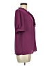 Chaus 100% Polyester Purple Short Sleeve Blouse Size M - photo 4