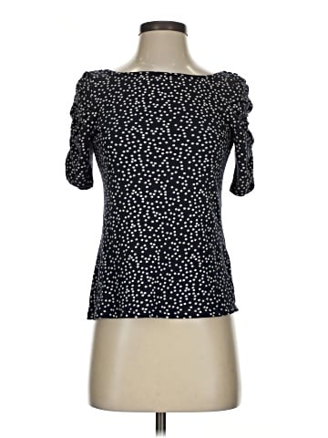 Little Yellow Button Short Sleeve Top (view 1)