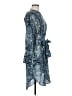 J.Crew Paisley Blue Casual Dress Size 6 - photo 4