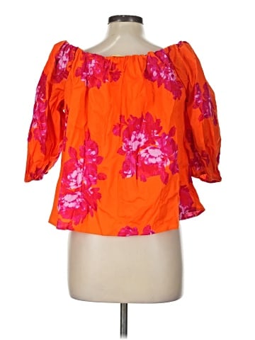 Scoop 3/4 Sleeve Blouse (view 2)