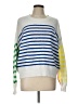 Sundry Stripes White Pullover Sweater Size Lg (3) - photo 1