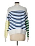 Sundry Stripes White Pullover Sweater Size Lg (3) - photo 2