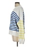 Sundry Stripes White Pullover Sweater Size Lg (3) - photo 5
