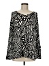 Cato Black Long Sleeve Blouse Size M - photo 1