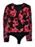 Express 100% Polyester Red Bodysuit Size S - photo 1