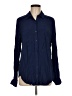 Ro & De 100% Rayon Blue Long Sleeve Button-Down Shirt Size M - photo 1