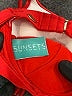 Sunsets Hearts Red Swimsuit Top Size M - photo 3