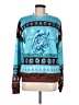 Unbranded Print Teal Pullover Sweater Size M - photo 1