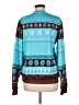 Unbranded Print Teal Pullover Sweater Size M - photo 2