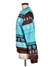 Unbranded Print Teal Pullover Sweater Size M - photo 5