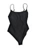 H&M Solid Black One Piece Swimsuit Size SmEstimated - photo 1