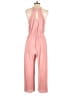 Ultra Flirt 100% Polyester Solid Pink Jumpsuit Size S - photo 2