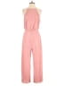 Ultra Flirt 100% Polyester Solid Pink Jumpsuit Size S - photo 1