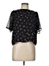 Ann Taylor LOFT 100% Polyester Black Short Sleeve Blouse Size L - photo 1
