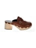 Longchamp 100% Leather Brown Leather Clog Size EU 39 - photo 1
