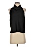 H&M 100% Polyester Black Sleeveless Blouse Size S - photo 1