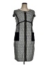 DKNY Tweed Black Gray Casual Dress Size 14 - photo 1