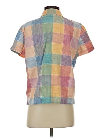Lemon Grass Short Sleeve Button-Down Shirt (view 2)