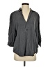 Zara 100% Lyocell Gray 3/4 Sleeve Button-Down Shirt Size S - photo 1