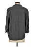 Zara 100% Lyocell Gray 3/4 Sleeve Button-Down Shirt Size S - photo 2