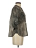 Apt. 9 100% Polyester Animal Print Gray 3/4 Sleeve Blouse Size XS (petite) - photo 4