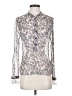 Rag & Bone Floral Silver Long Sleeve Blouse Size S - photo 1