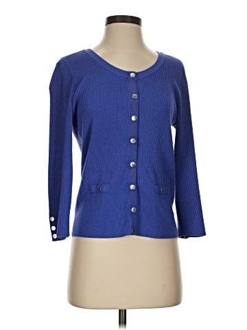 White House Black Market 3/4 Sleeve Button-Down Shirt (view 1)