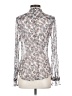Rag & Bone Floral Silver Long Sleeve Blouse Size S - photo 2