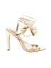 Just Fab Gold Sandals Size 7 1/2 - photo 1