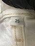 AGOLDE 100% Cotton Ivory Jeans Size 25 waist - photo 8