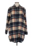 Adora 100% Polyester Plaid Blue Long Sleeve Blouse Size M - photo 1