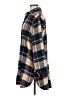 Adora 100% Polyester Plaid Blue Long Sleeve Blouse Size M - photo 5