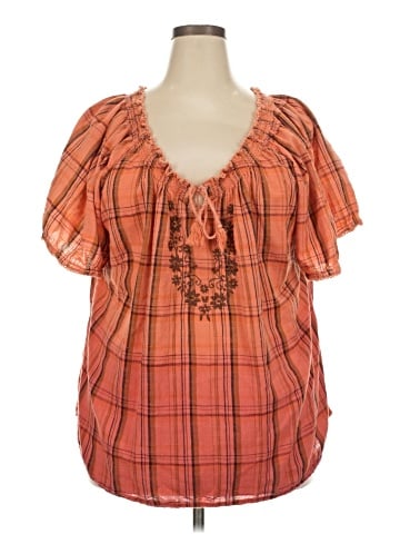 Essentials Short Sleeve Blouse (view 1)