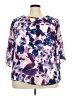 Avenue 100% Polyester Purple 3/4 Sleeve Blouse Size 22 Plus - photo 1