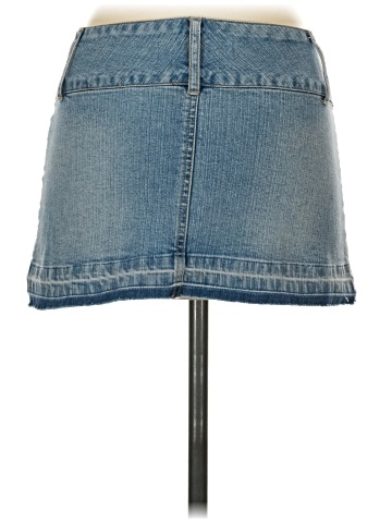 Hydraulic Denim Skirt (view 2)