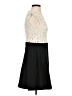 Sandro 100% Polyester Ivory Cocktail Dress Size S (estimated) - photo 4