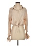 showpo Tan Long Sleeve Blouse Size 4 - photo 1