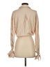 showpo Tan Long Sleeve Blouse Size 4 - photo 2