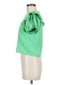 Zara 100% Polyester Green Short Sleeve Top Size M - photo 5