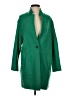 Zara Basic Green Wool Coat Size S - photo 1