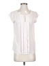 Express 100% Polyester White Short Sleeve Blouse Size XS - photo 1
