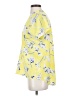 CAbi 100% Polyester Floral Yellow Short Sleeve Blouse Size XS - photo 5