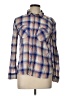 BDG 100% Cotton Plaid Blue Long Sleeve Button-Down Shirt Size L - photo 1