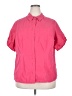 White Stag Pink Short Sleeve Button-Down Shirt Size 2X - photo 1