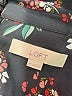 Ann Taylor LOFT 100% Polyester Floral Black Long Sleeve Blouse Size M - photo 7