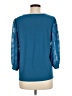 CeCe Teal 3/4 Sleeve Top Size M - photo 2
