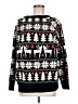 J.ING 100% Acrylic Print Black Pullover Sweater Size M - photo 1